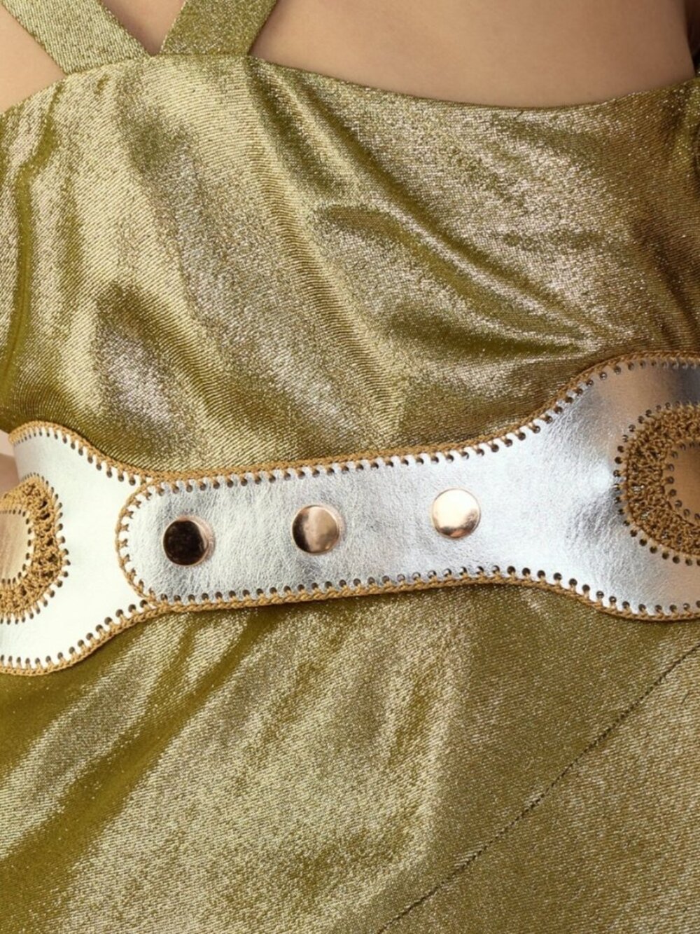 Cynthia Rowley Metallic Vegan Leather Belt - Picture 12 of 13